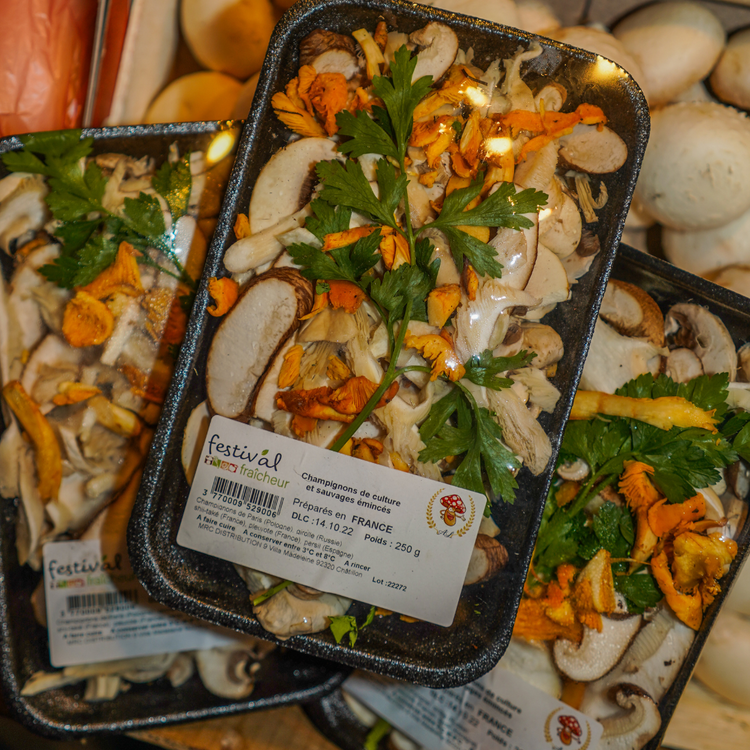 Champignons 🍄 Mélangés En Barquette